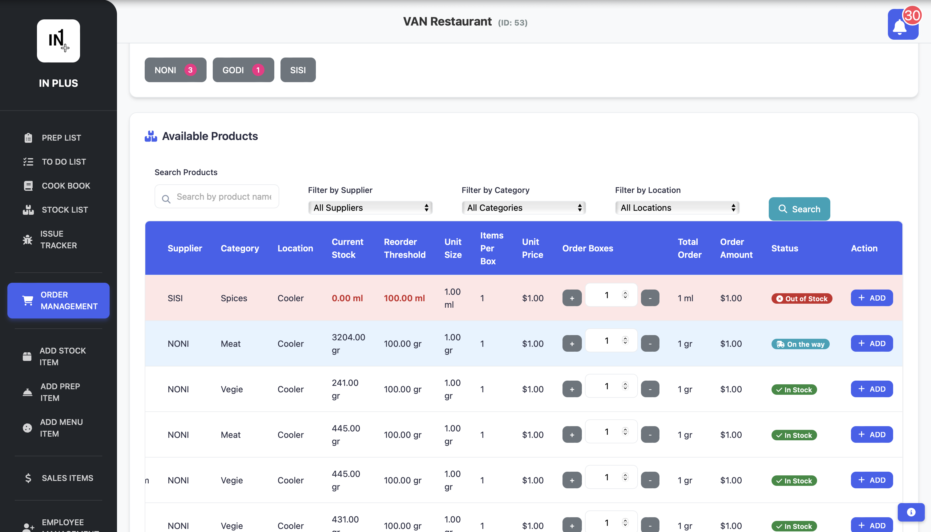 Smart Ordering System
